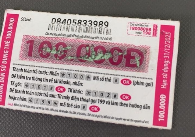 Thẻ cào điện thoại Viettel 100k miễn phí, Card Free Mới Nhất