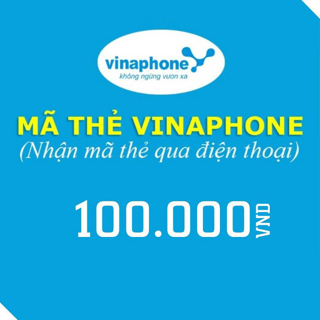 Thẻ cào điện thoại Vinaphone 100k miễn phí, Free Card SLL