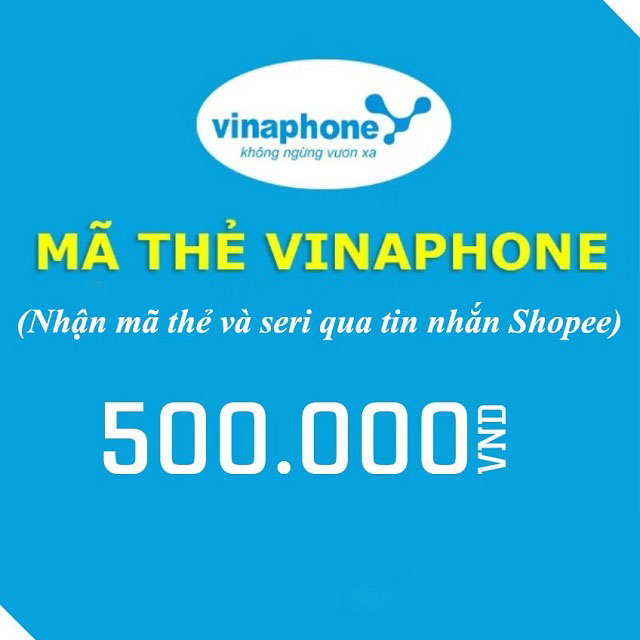 Thẻ cào điện thoại Vinaphone 500k miễn phí, Free Card SLL
