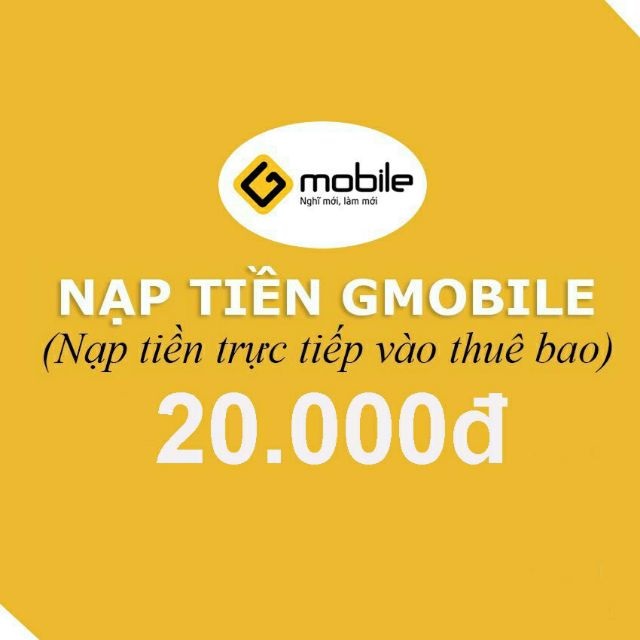Thẻ cào điện thoại Gmobile miễn phí 50k,100k,200k, Free Card SSL