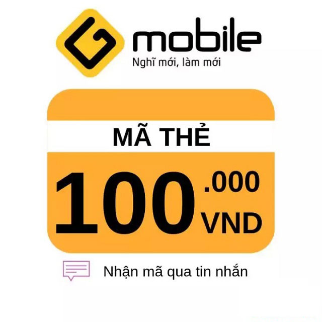 Thẻ cào điện thoại Gmobile miễn phí 50k,100k,200k, Free Card SSL