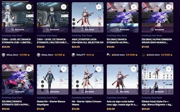 Acc Punishing Gray Raven (PGR) miễn phí -  Nhận +100 ACC mới nhất 10/2025!