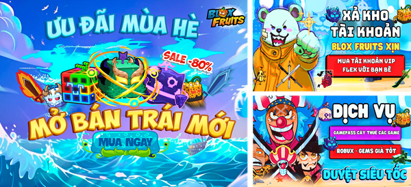 Mua bán acc Blox Fruit - Giá rẻ uy tín số 1 VN!