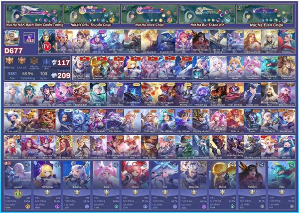 Mua acc Liên Quân giá rẻ - Acc Reg trắng thông tin giá rẻ!