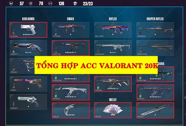 Mua bán acc Valorant uy tín - Giá rẻ - Bảo hành